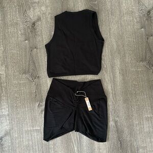Skims Twist Tank and Cinched Short Set -size small